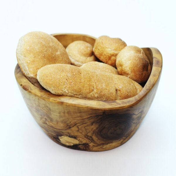 Obstkorb, Brotkorb aus Olivenholz