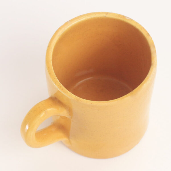 Mustard yellow ceramic mug - Image 2