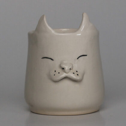 Mug en céramique design Visage de Chat en relief