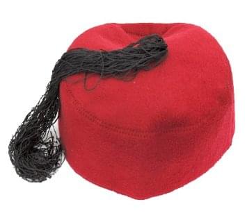 Chechia tunisienne rouge en laine