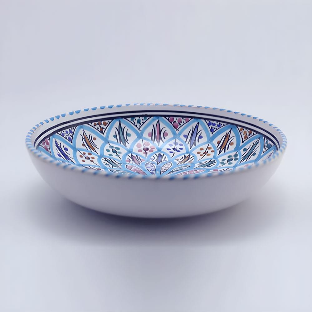 Assiette creuse en céramique émaillée